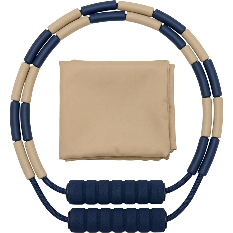 Ymxvk 52 Bead Segmented Jump Rope 2.8 m Navy Sand