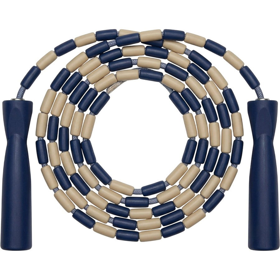 Ymxvk Beadtrack Segmented Jump Rope Adjustable 8.5 ft Navy Sand