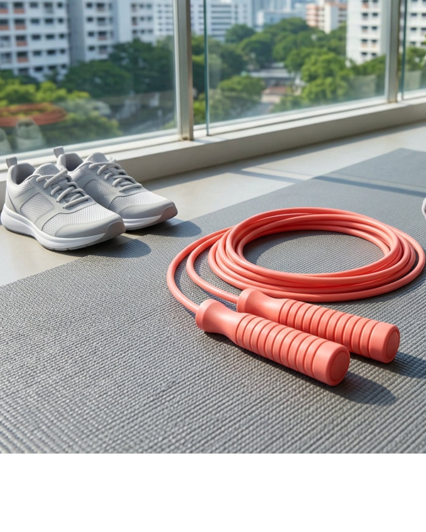 Ymxvk Coral PVC Jump Rope 9 ft Comfort Handles